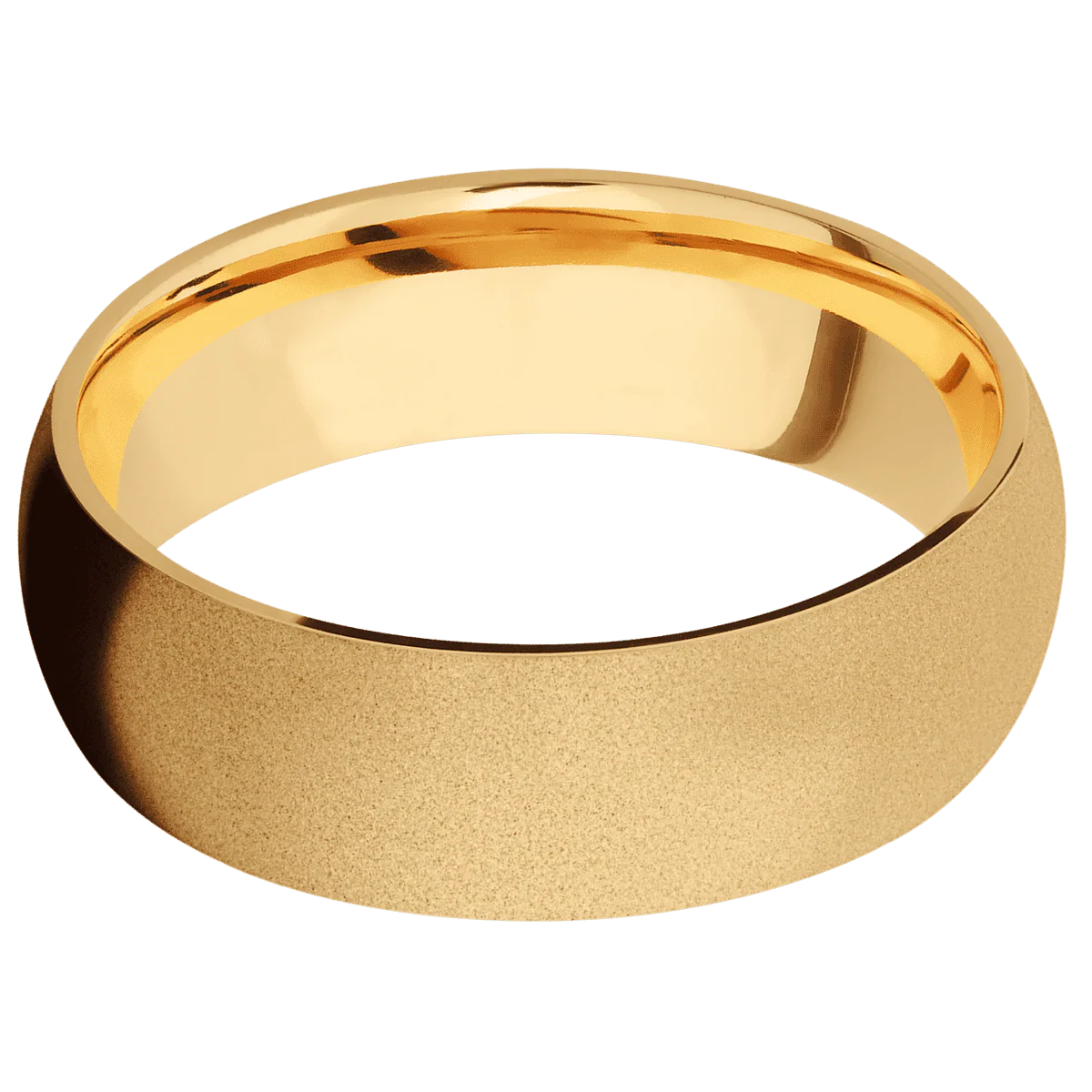 22K Yellow Gold + Sand Finish - Image 3