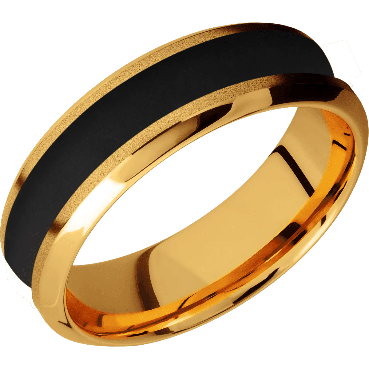 22K Yellow Gold + Sand , Polish Finish - Image 2