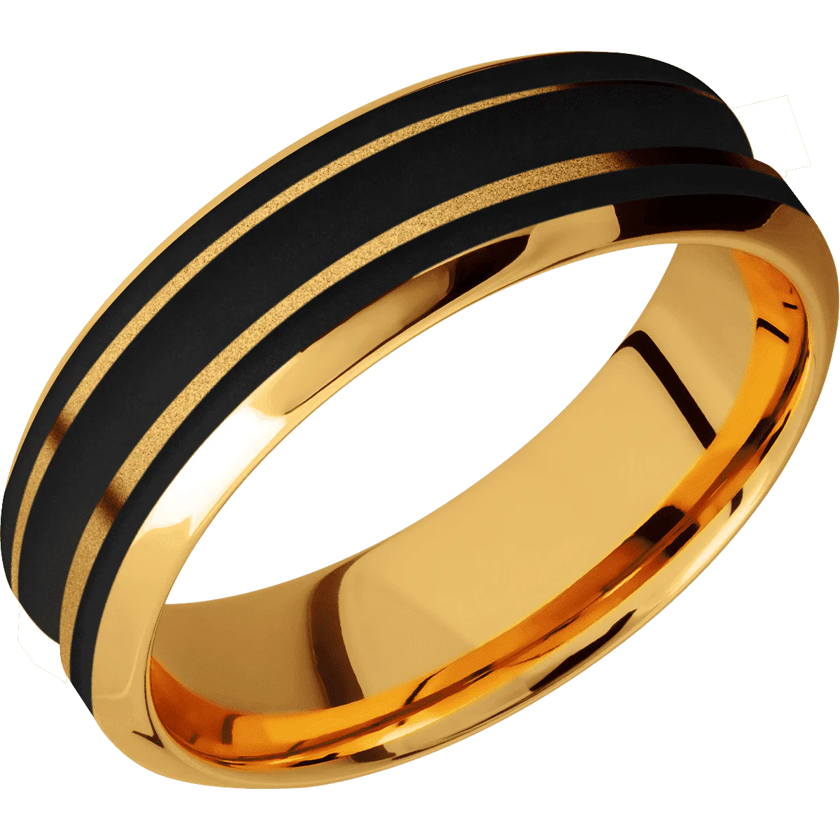 22K Yellow Gold + Sand , Polish Finish - Image 2