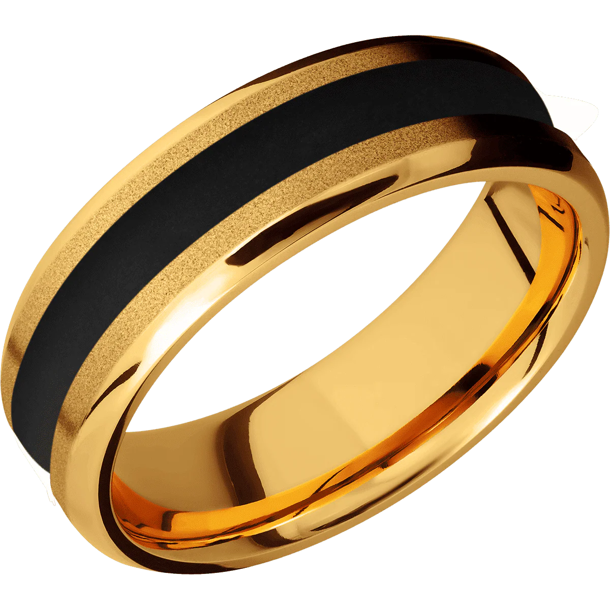 22K Yellow Gold + Sand , Polish Finish - Image 2