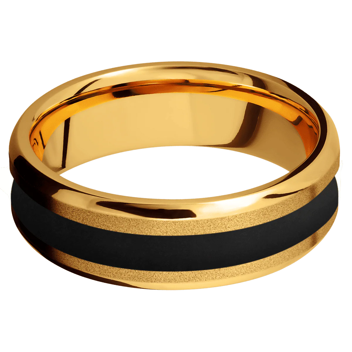 22K Yellow Gold + Sand , Polish Finish - Image 3