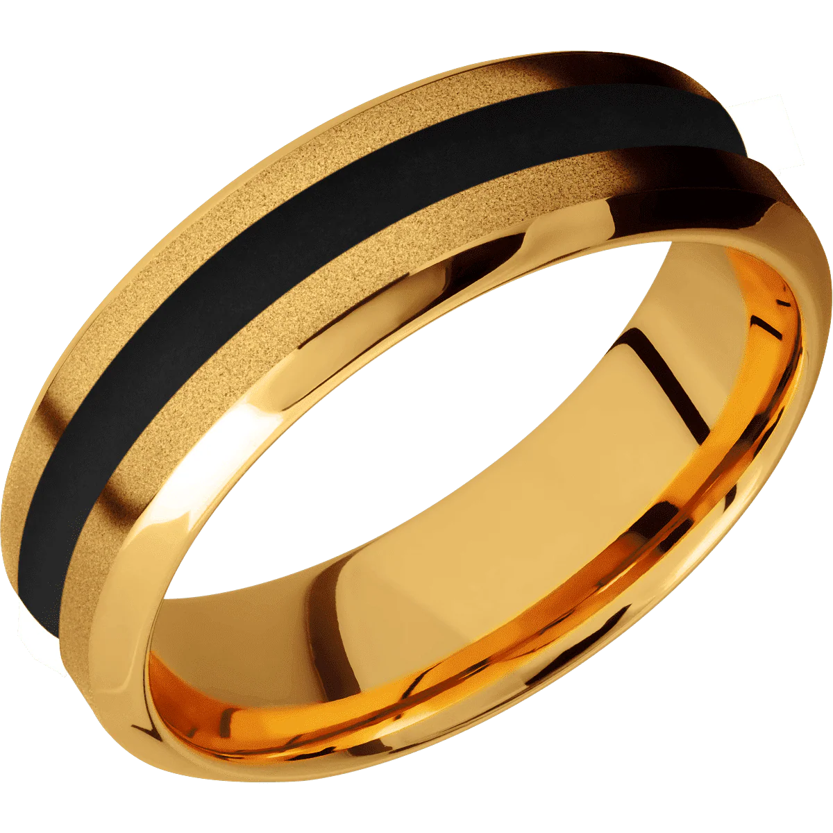 22K Yellow Gold + Sand , Polish Finish - Image 2