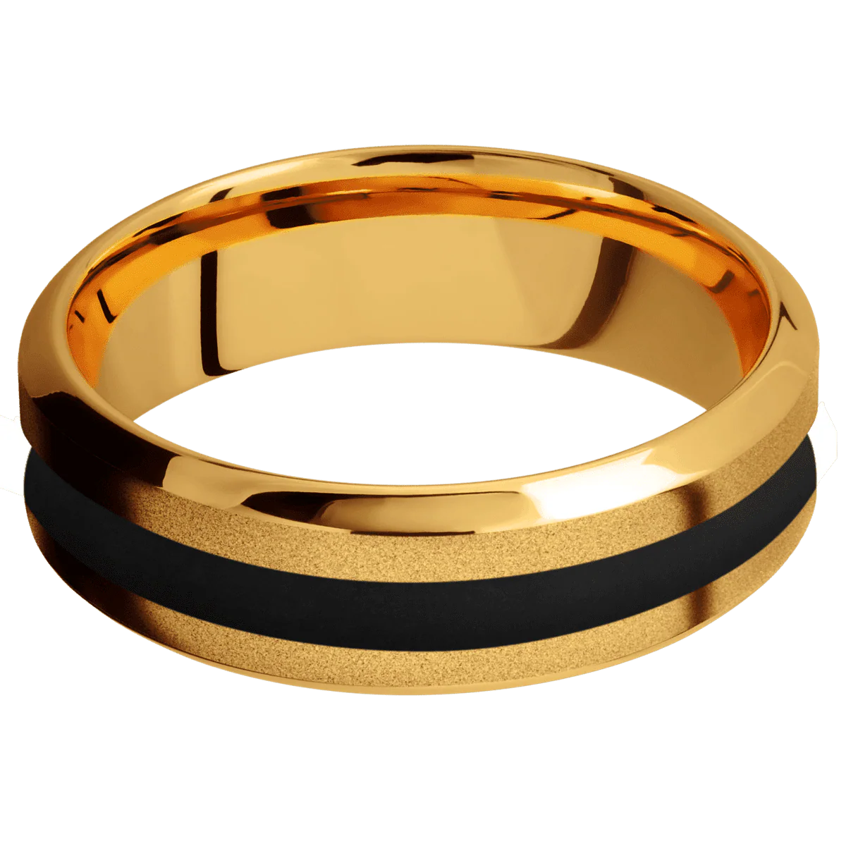 22K Yellow Gold + Sand , Polish Finish - Image 3