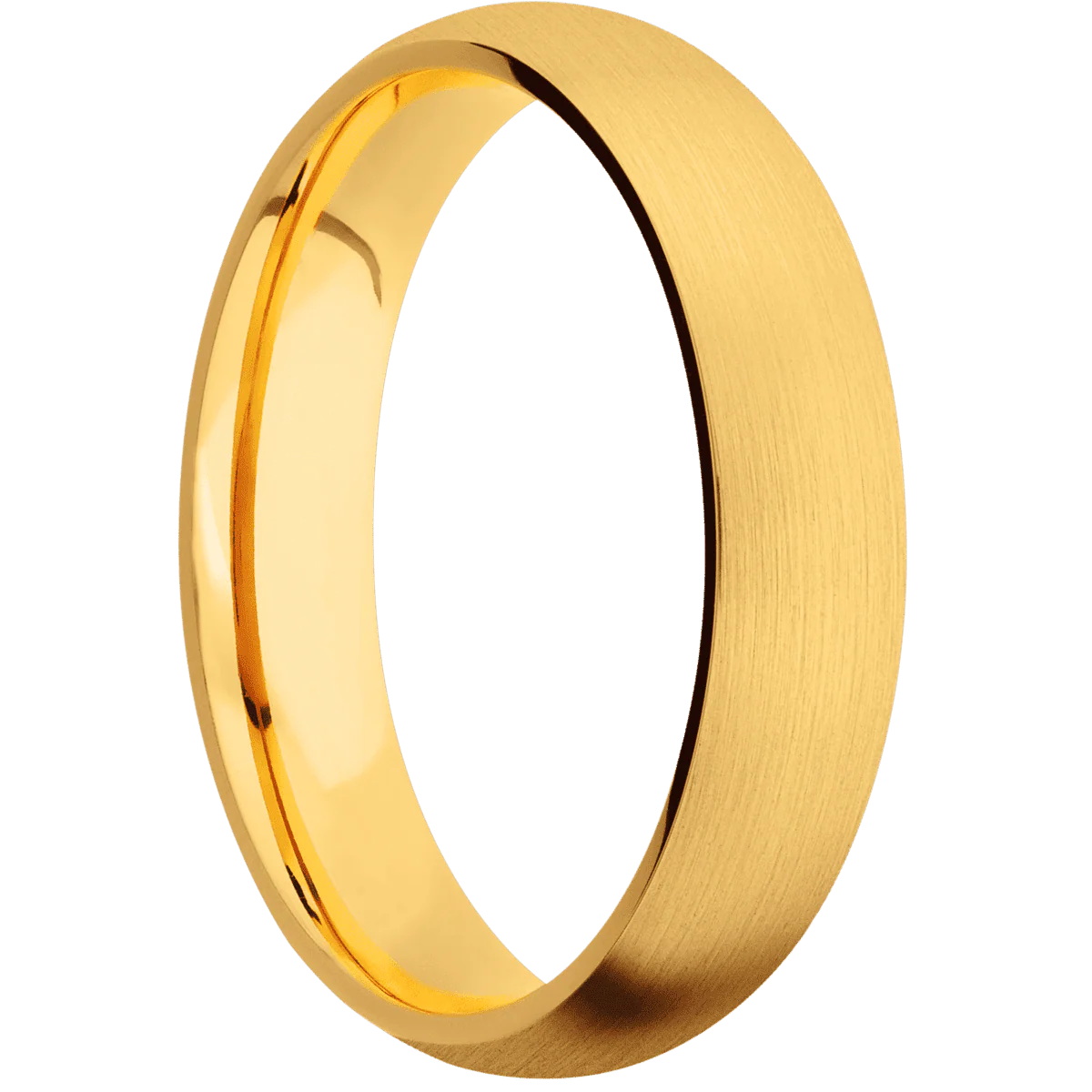 22K Yellow Gold + Satin Finish