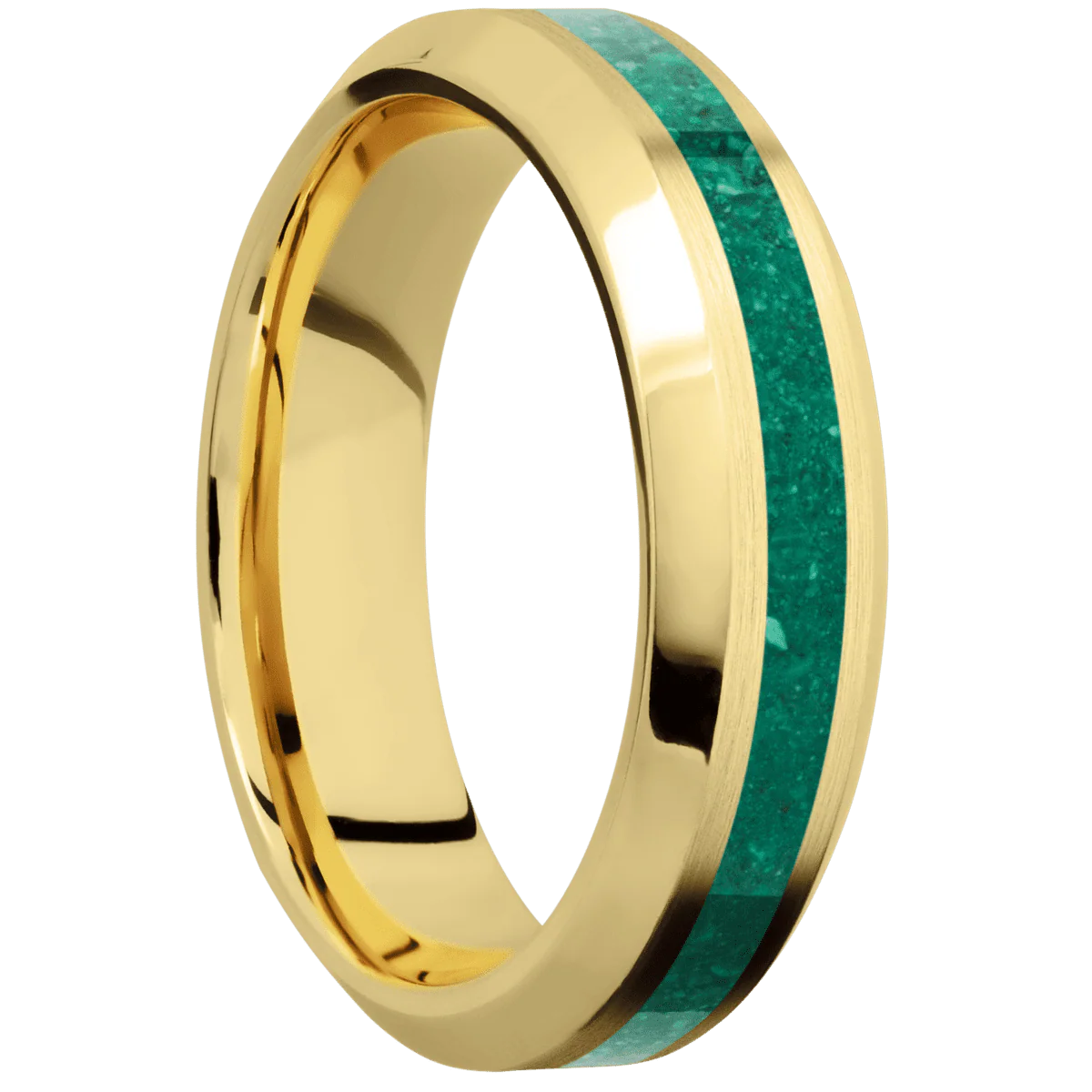 22K Yellow Gold + Satin , Polish Finish