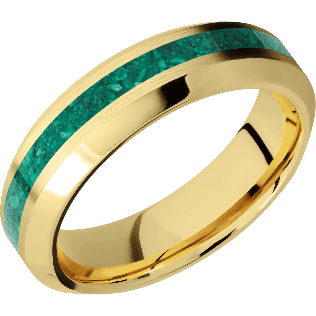 22K Yellow Gold + Satin , Polish Finish - Image 2