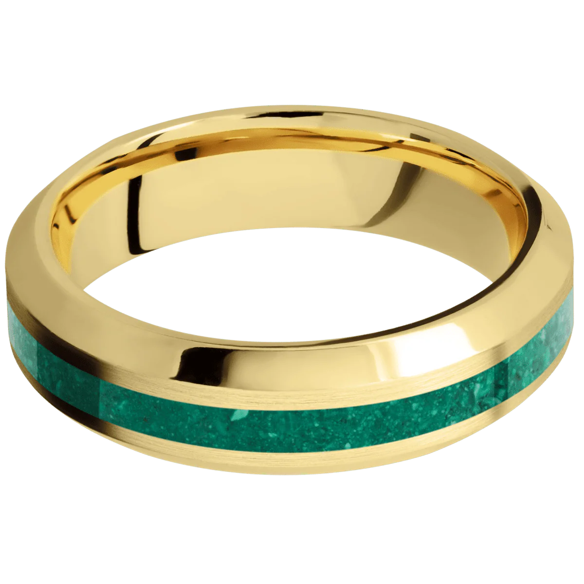 22K Yellow Gold + Satin , Polish Finish - Image 3
