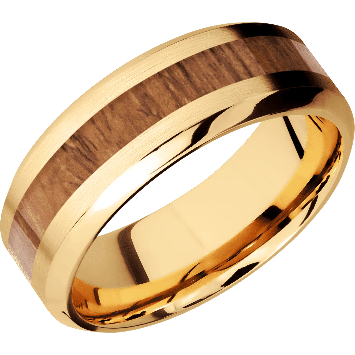 22K Yellow Gold + Satin , Polish Finish - Image 2
