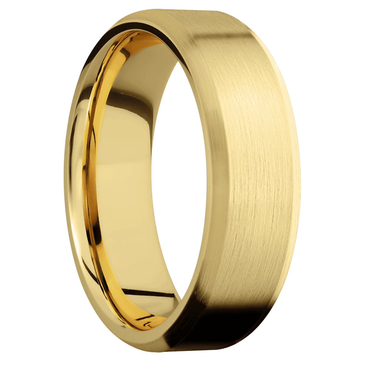 22K Yellow Gold + Satin , Satin Finish