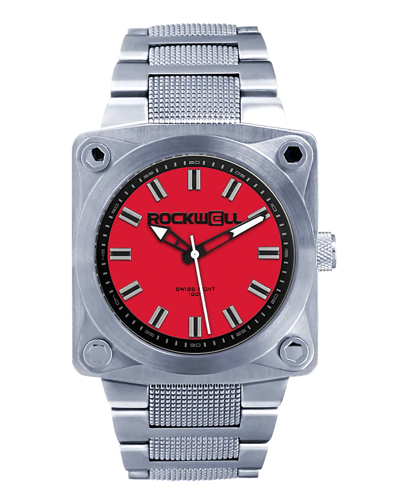 747 (Silver/Red) Watch