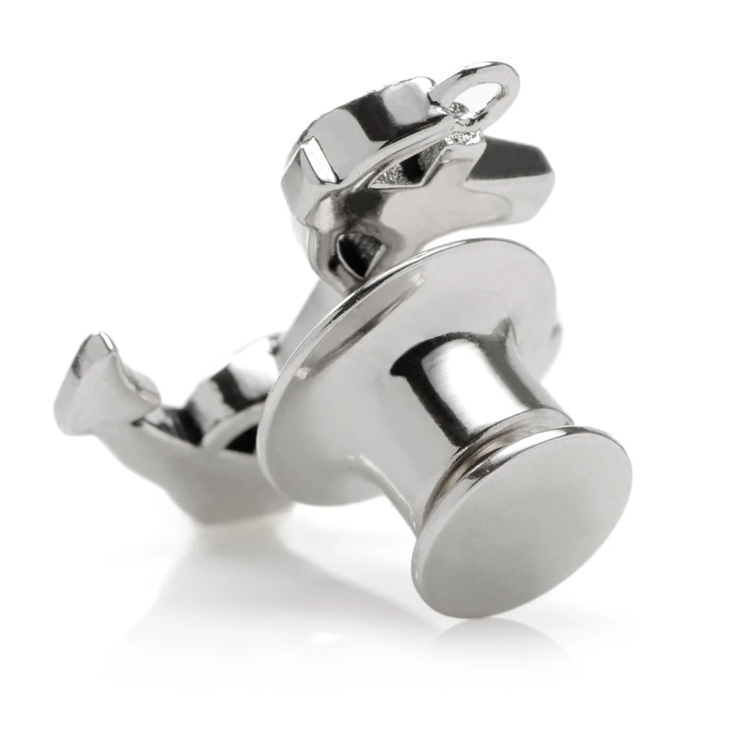 Anchor Sterling Silver 3D Lapel Pin - Image 2