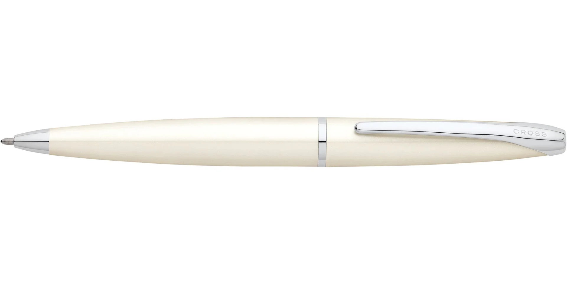 ATX® Pearlescent White Lacquer Ballpoint Pen - Image 3