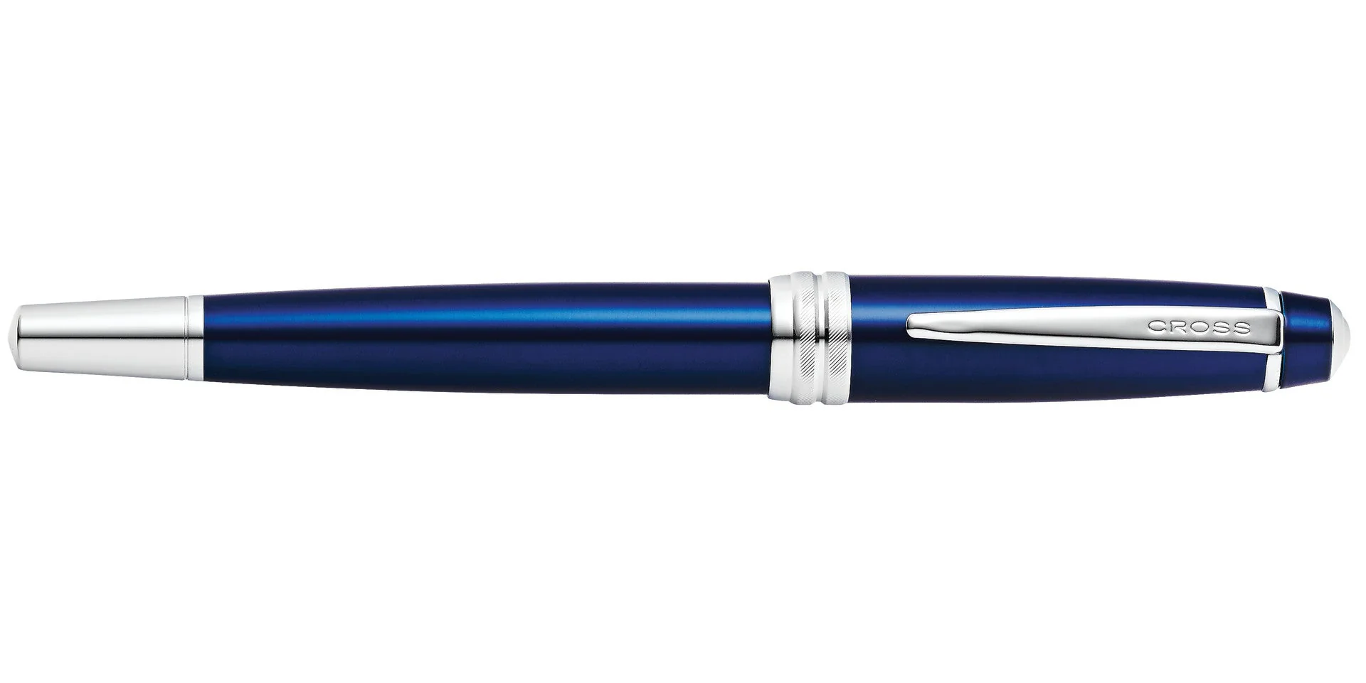 Bailey™ Blue Lacquer Stainless Steel Medium Nib Fountain Pen - Image 9