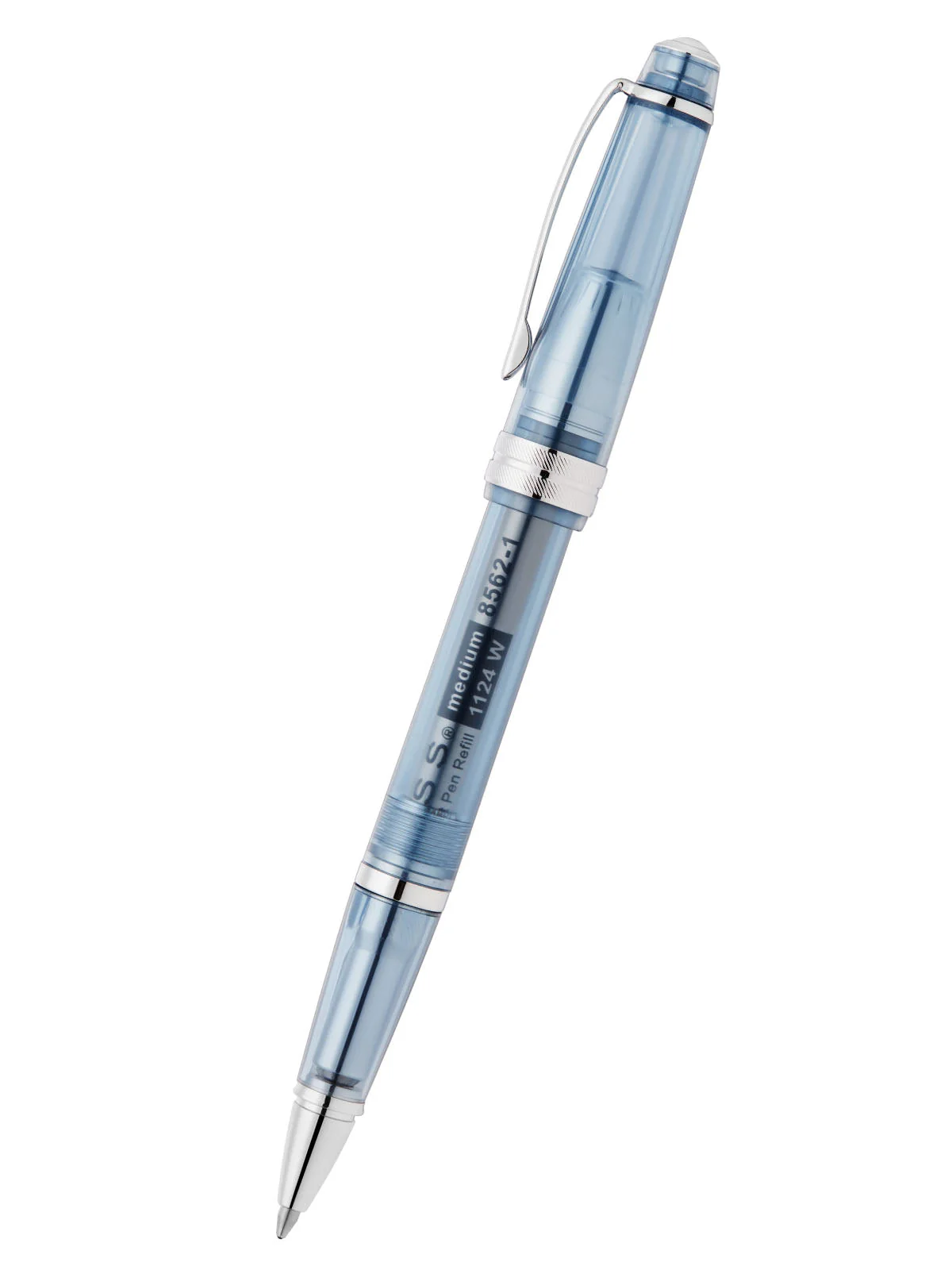 Bailey Light™ Translucent Navy-Blue Resin Ballpoint Pen - Image 2