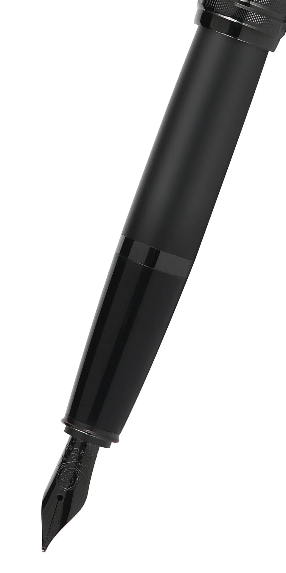Bailey™ Matte Black Lacquer Stainless Steel Extra-Fine Nib Fountain Pen - Image 2