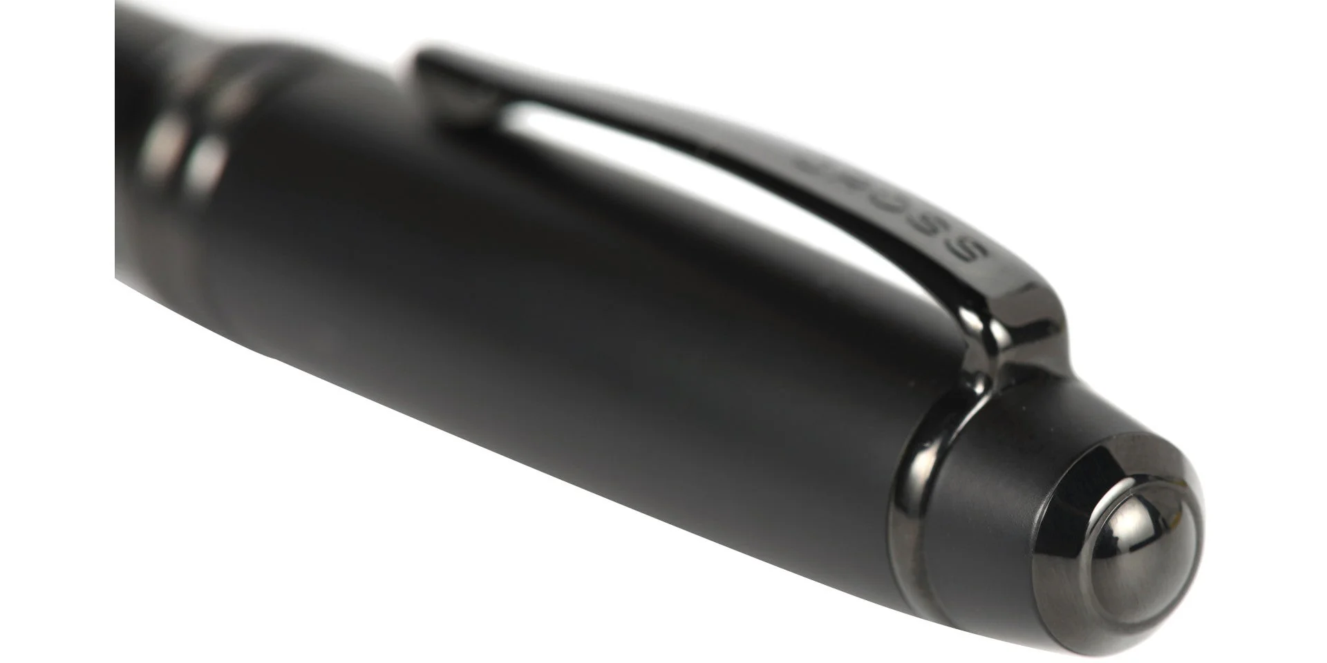 Bailey™ Matte Black Lacquer Stainless Steel Extra-Fine Nib Fountain Pen - Image 3