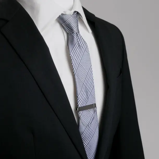 Blue Glen Plaid Silk Tie - Image 7