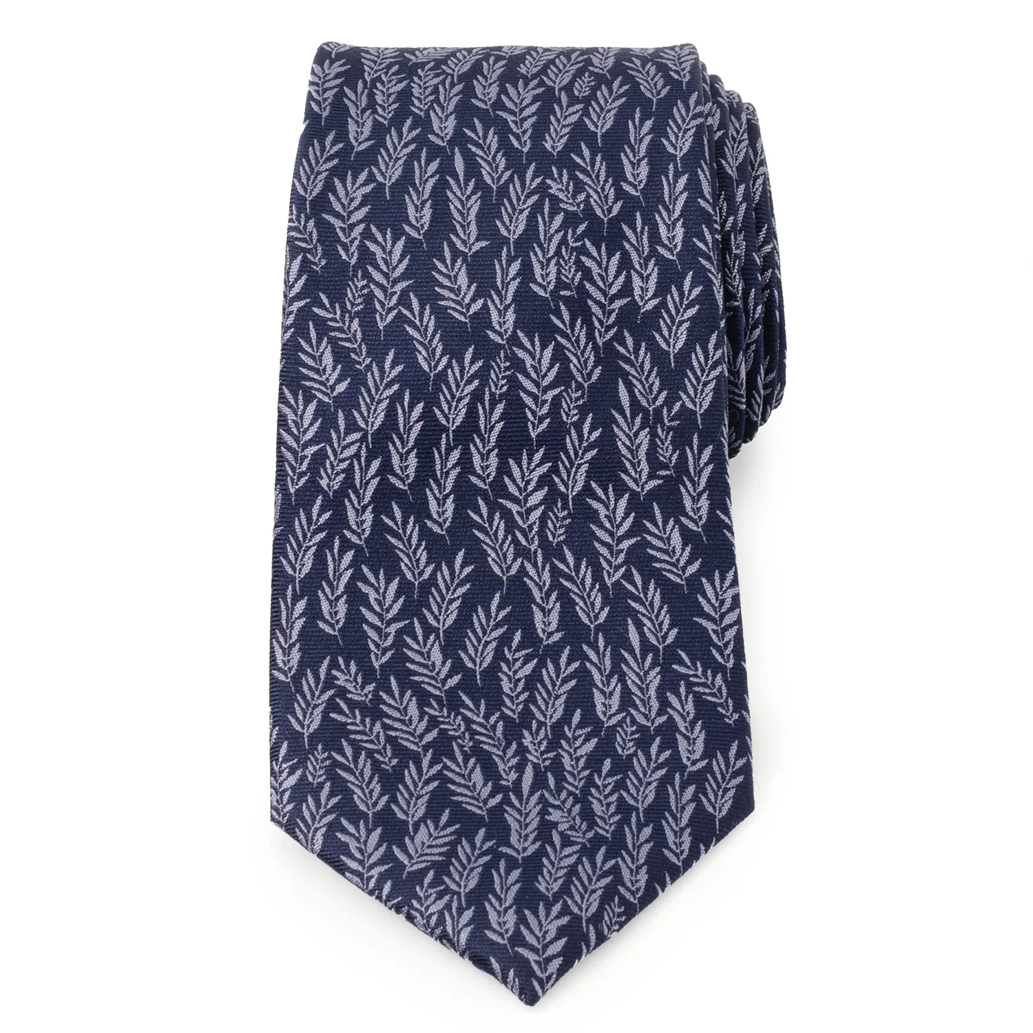 Blue Leaf Men's Tie - Image 3
