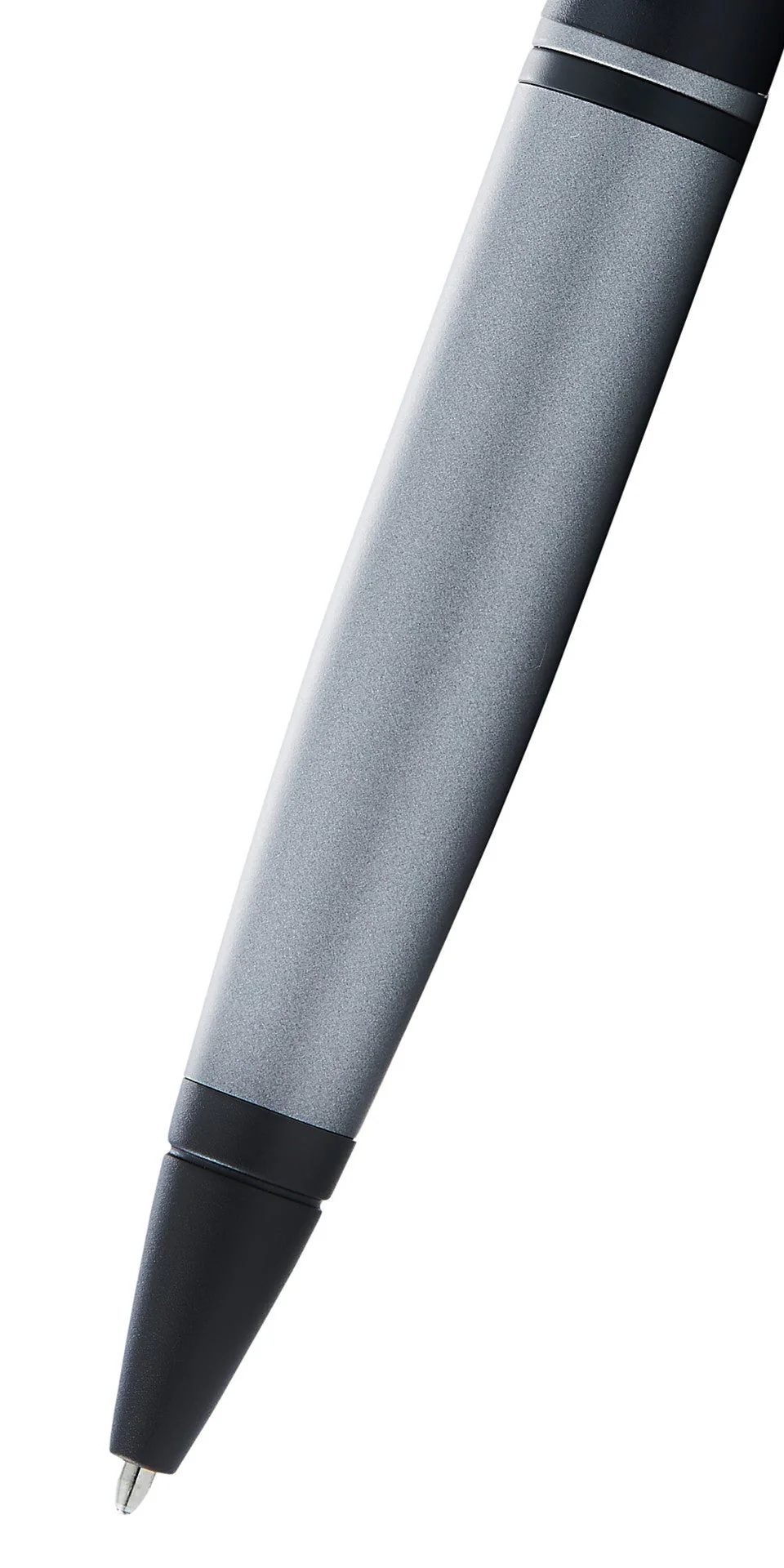 Calais™ Matte Gray and Black Lacquer Ballpoint Pen - Image 2