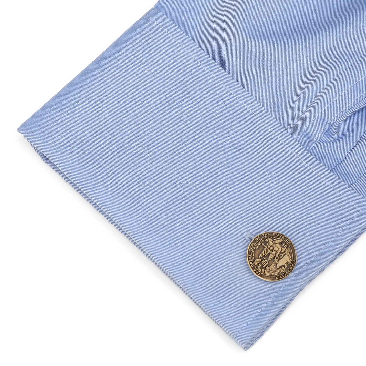 California Seal Embossed Cufflink - Image 3