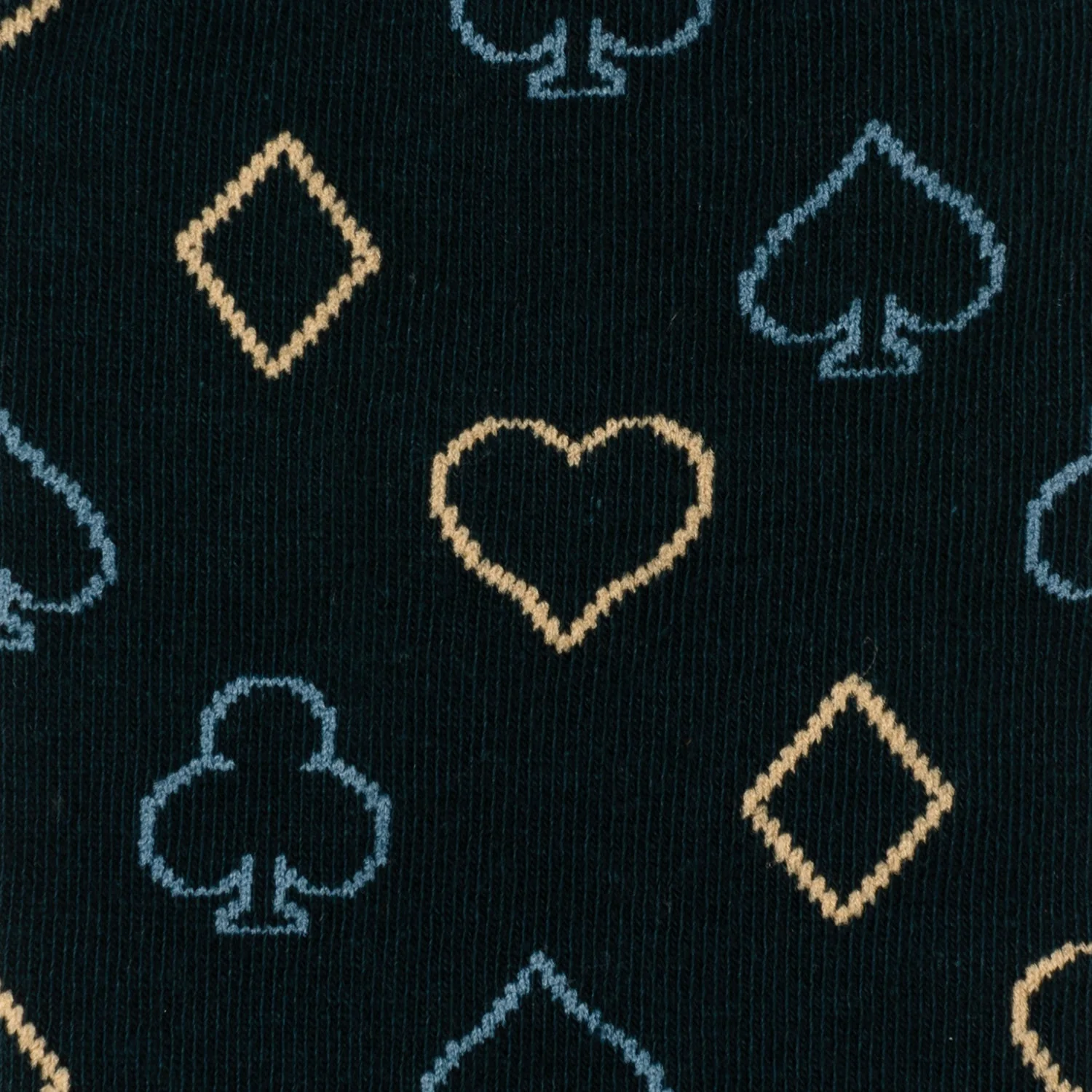 Card Suits Casino Blue Men's Socks - Image 3