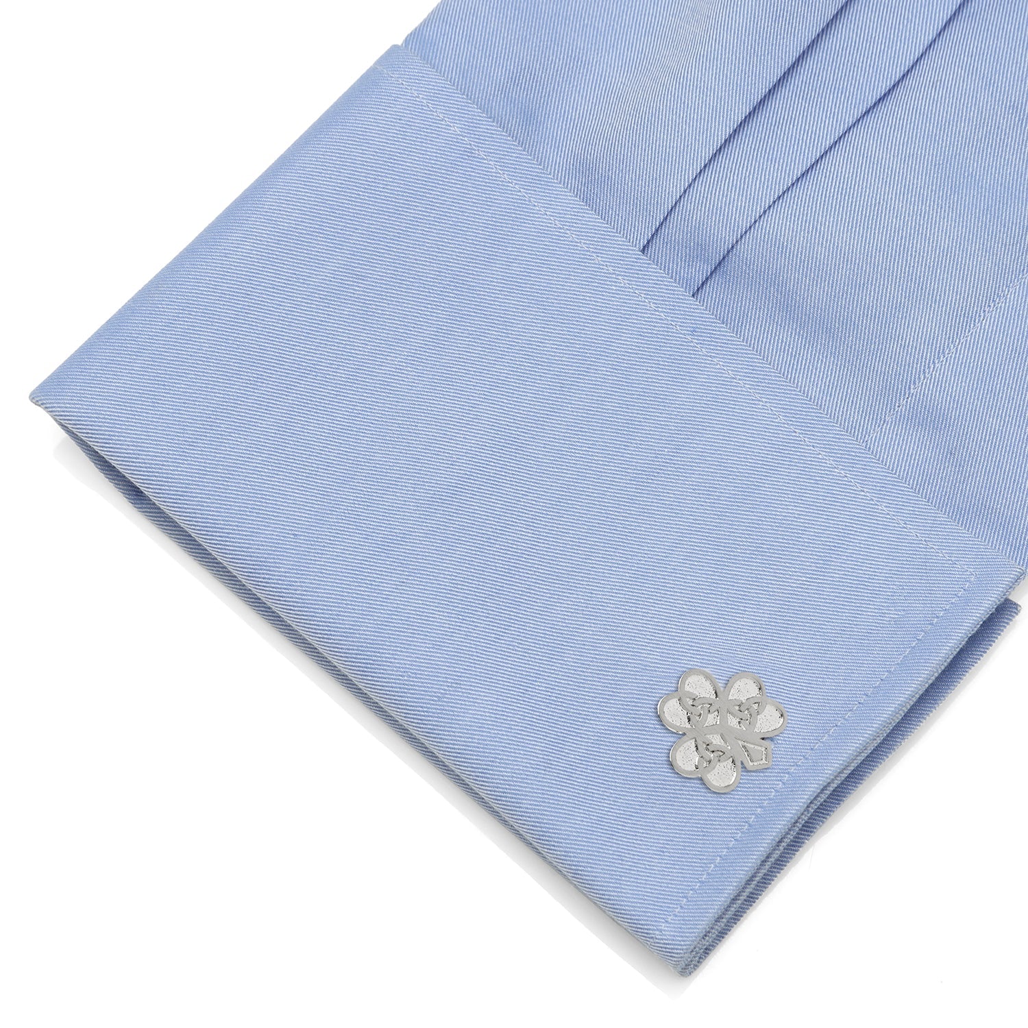 Celtic Knot Shamrock Cufflinks - Image 3