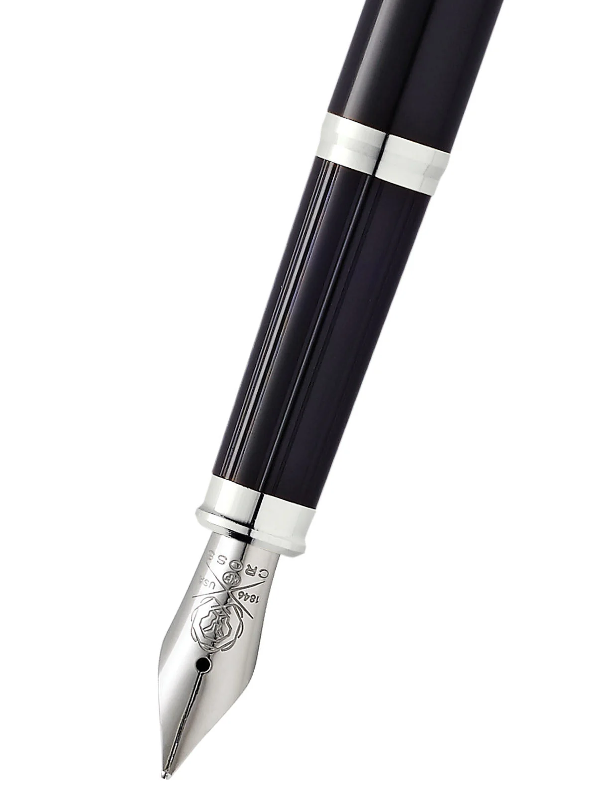 Century® II Black Lacquer Fine Nib Fountain Pen - Image 2