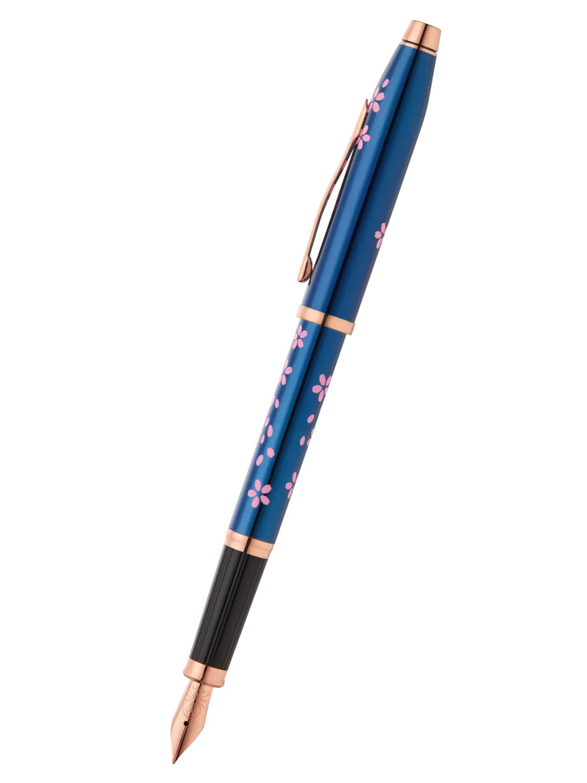 Century® II Cherry Blossom Translucent Blue Lacquer Fine Nib Fountain Pen - Image 3
