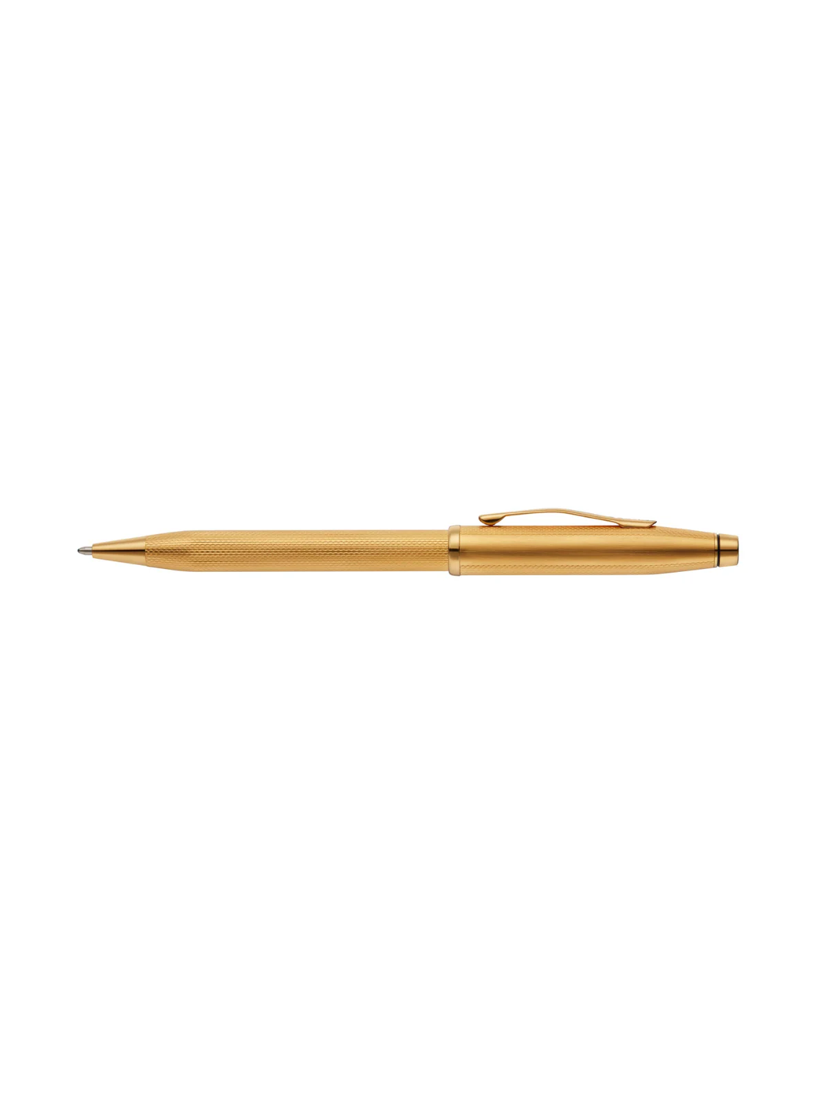 Century® II Polished 23KT Gold-plated Engraved Diamond Pattern Ballpoint Pen - Image 4