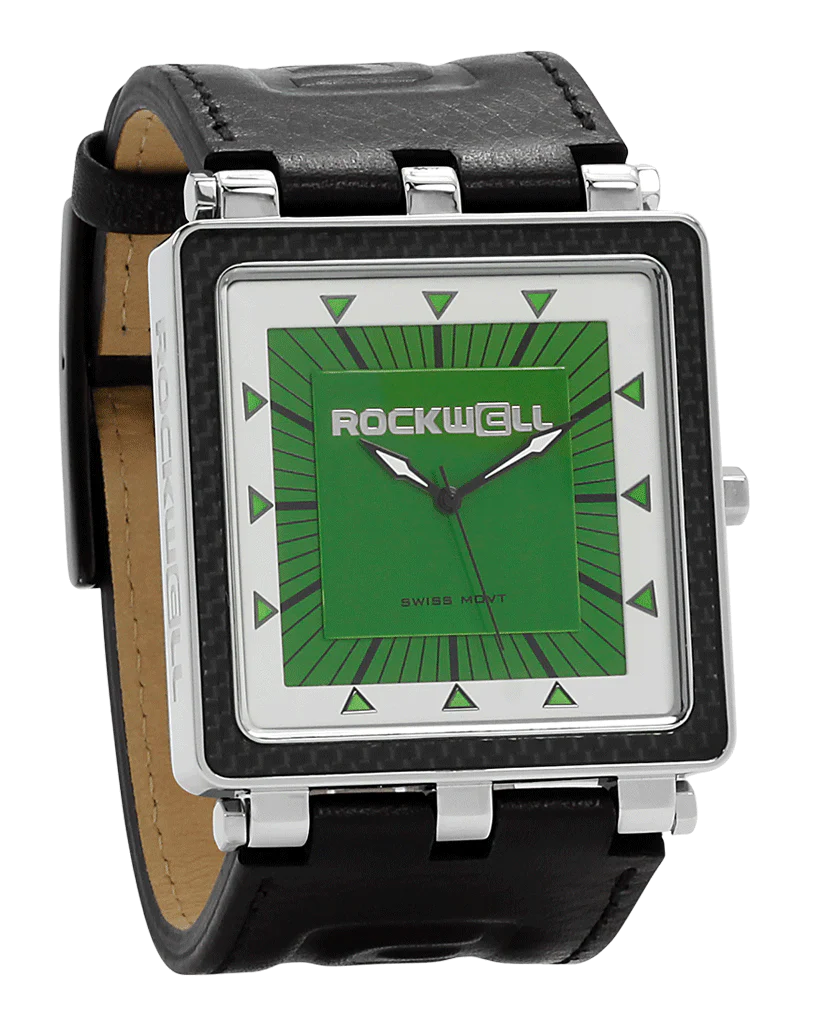 CF Leather (Black/Green) Watch - Image 2