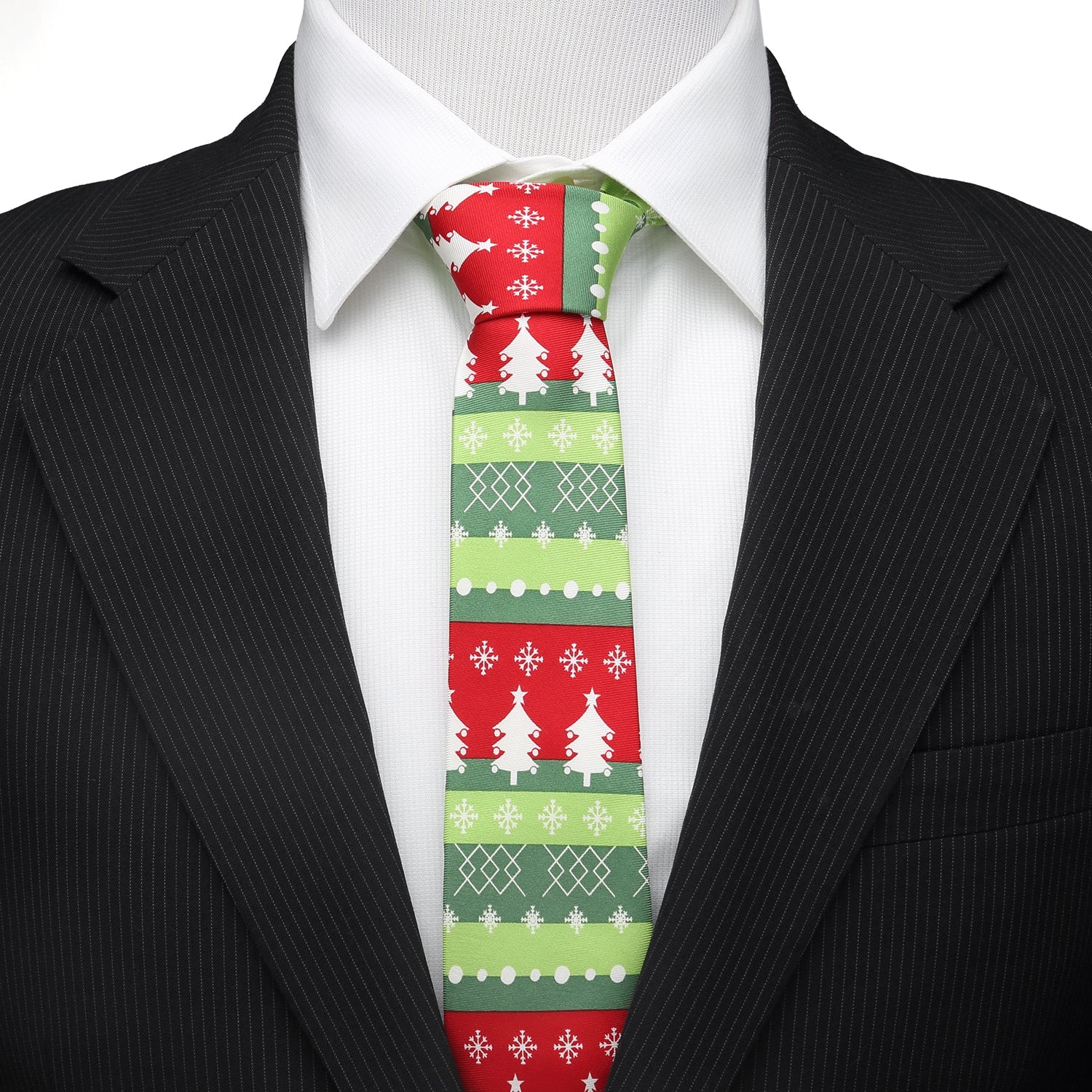 Christmas Tree Men's Tie - Image 2