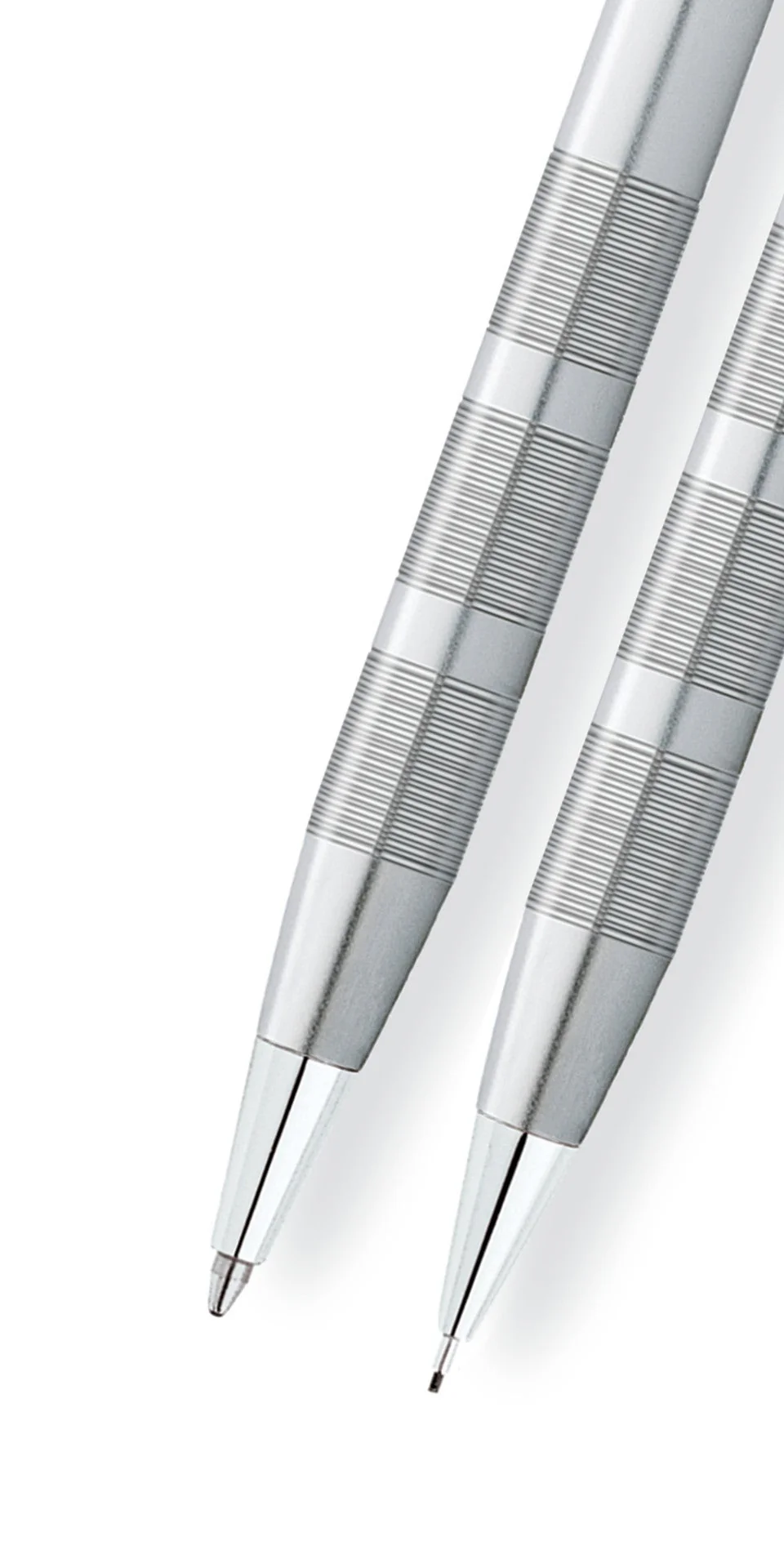 Classic Century® Satin Chrome Ballpoint Pen & 0.7MM Pencil Set - Image 2