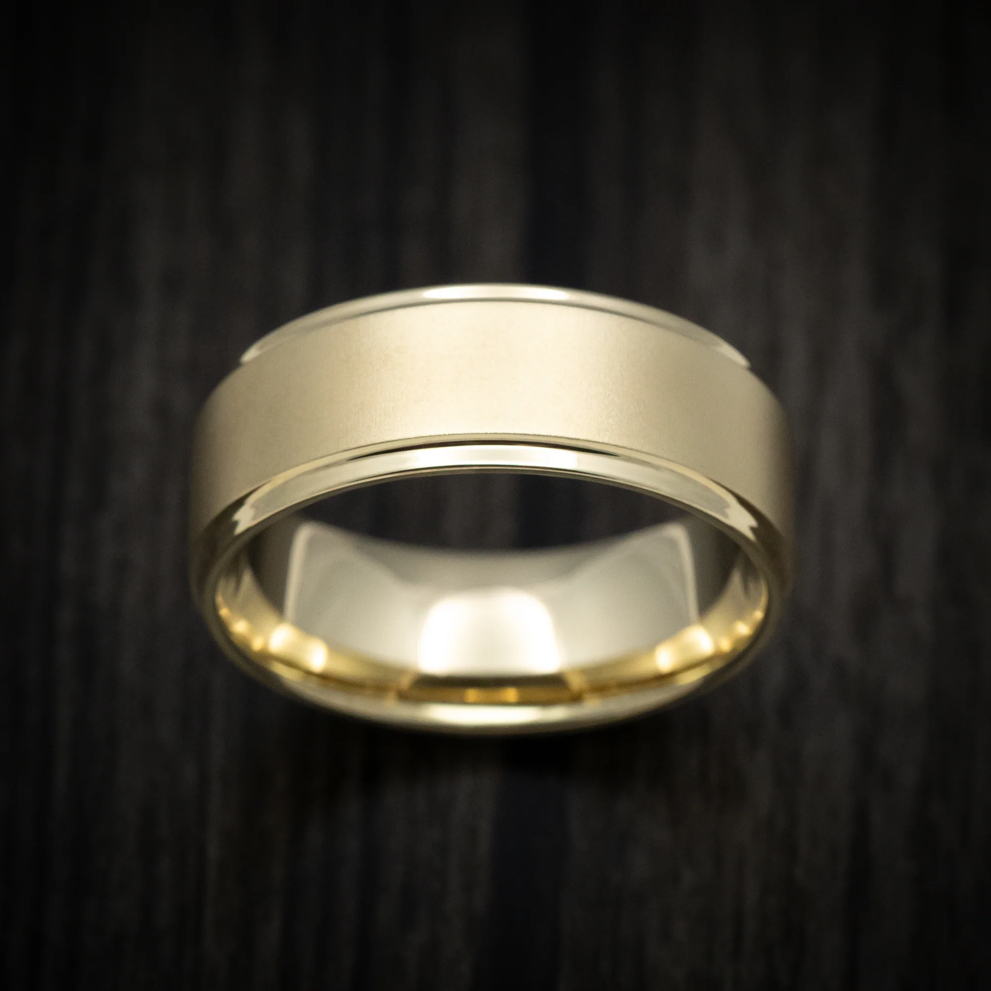 Classic Gold 8mm Wide Wedding Men's Band - Image 2
