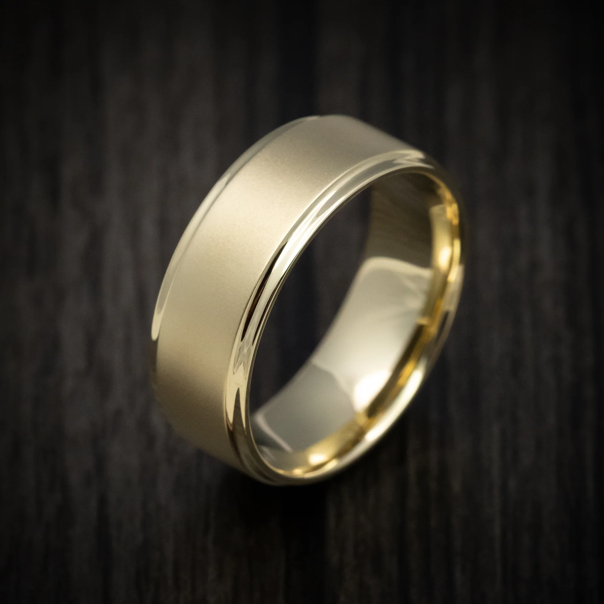 Classic Gold 8mm Wide Wedding Men's Band - Image 3