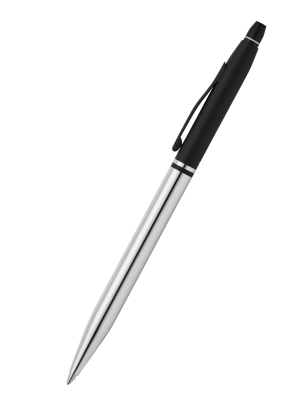 Click™ Tuxedo Chrome Ballpoint Pen - Image 3