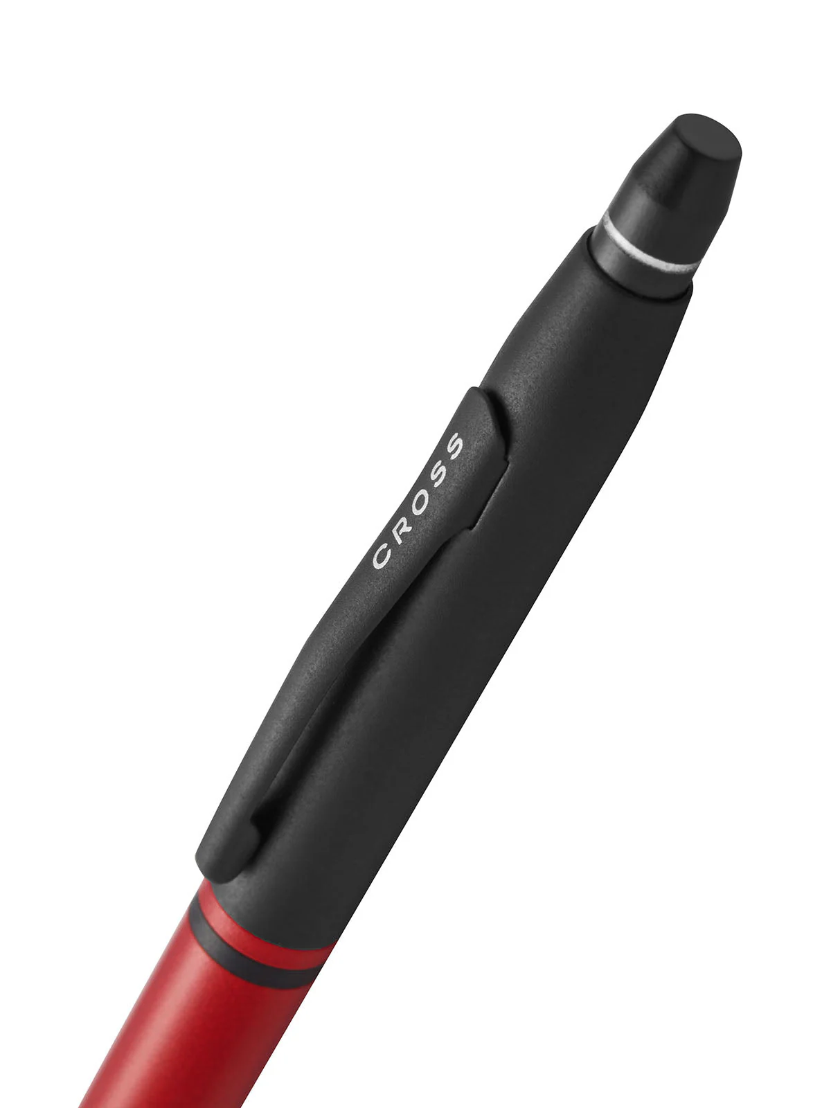Click™ Tuxedo Satin Metallic Red Ballpoint Pen - Image 2
