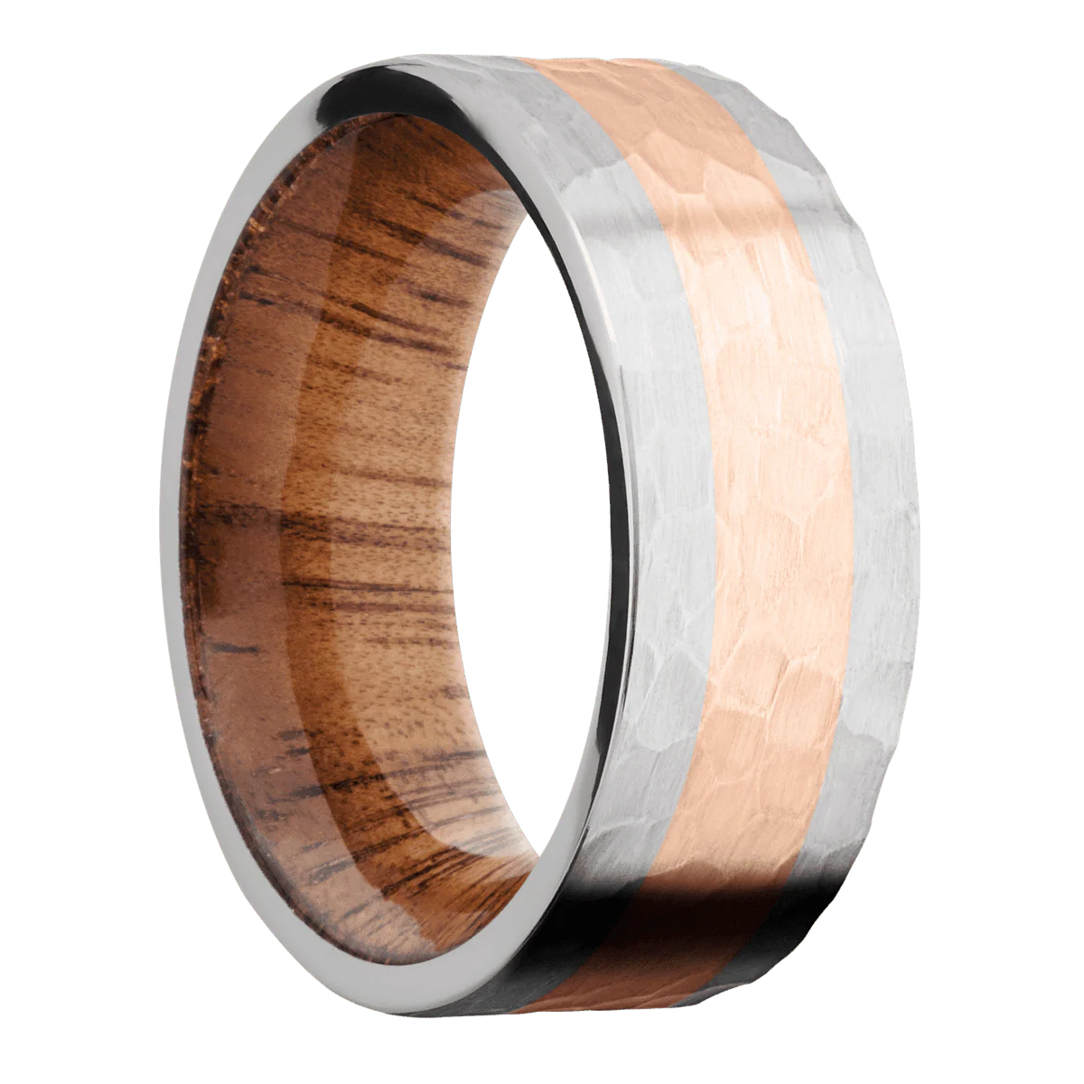 Cobalt Chrome + Hammer Finish + Koa