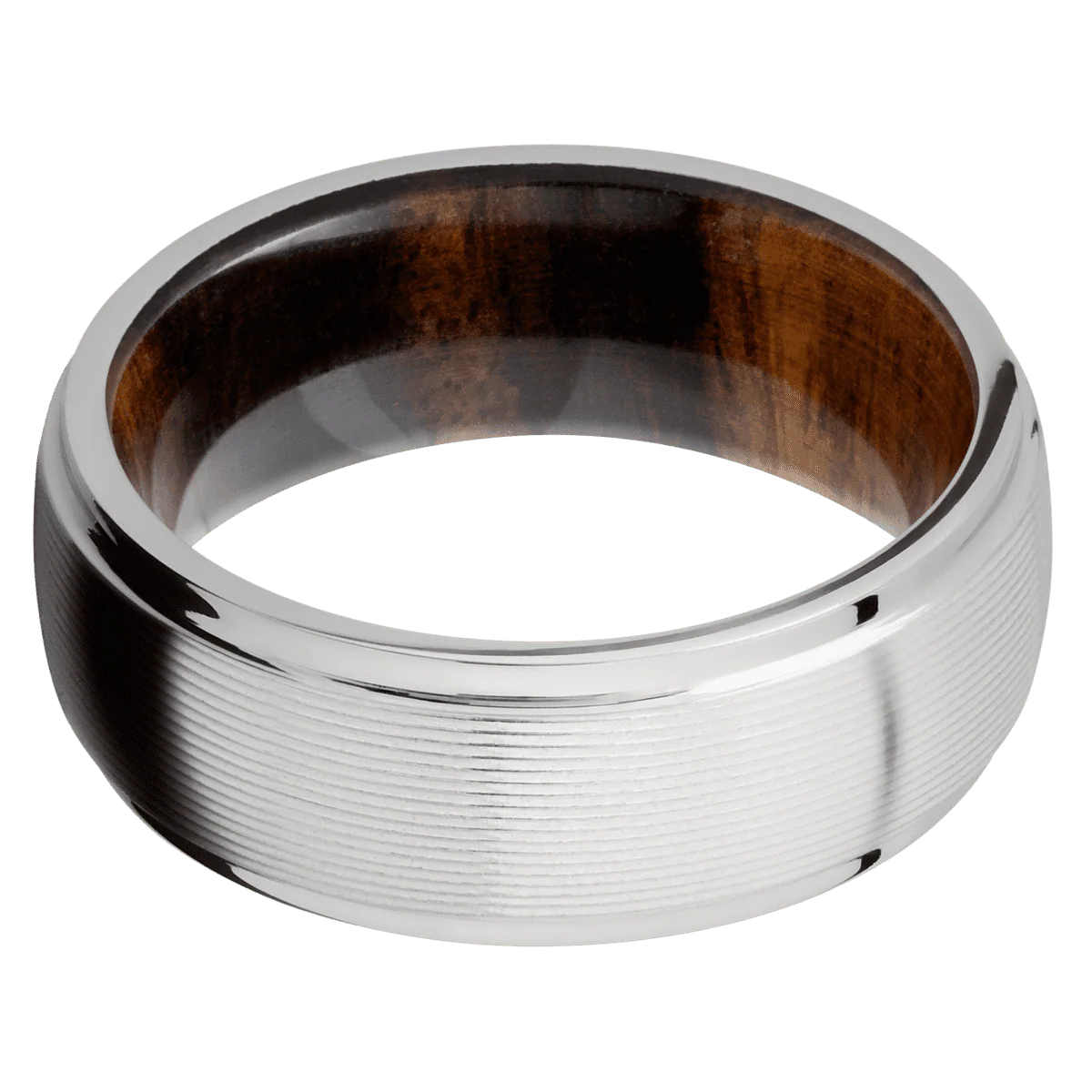 Cobalt Chrome + Machine , Polish Finish + Desert Iron Wood - Image 3