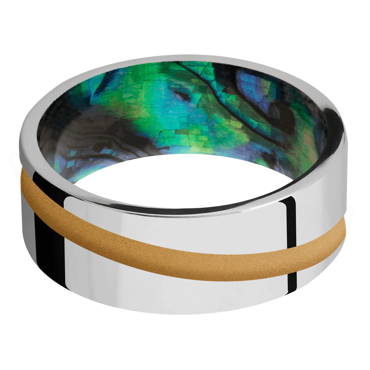 Cobalt Chrome + Polish Finish + Abalone - Image 3