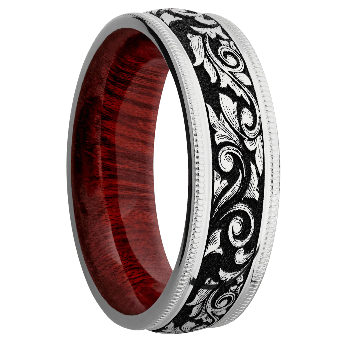 Cobalt Chrome + Polish Finish + Blood Wood