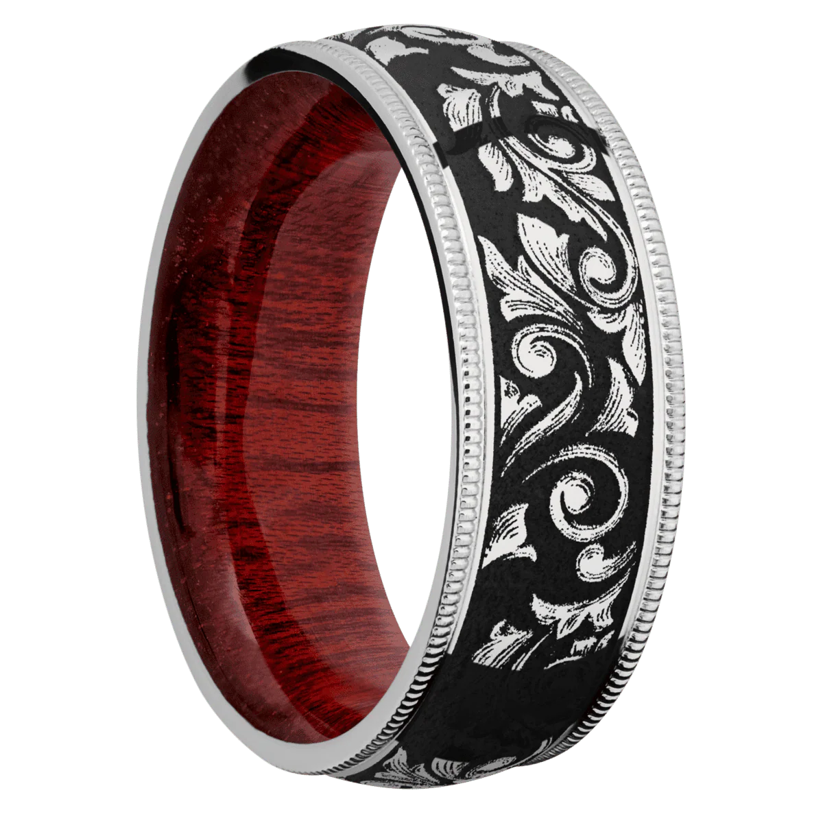 Cobalt Chrome + Polish Finish + Blood Wood