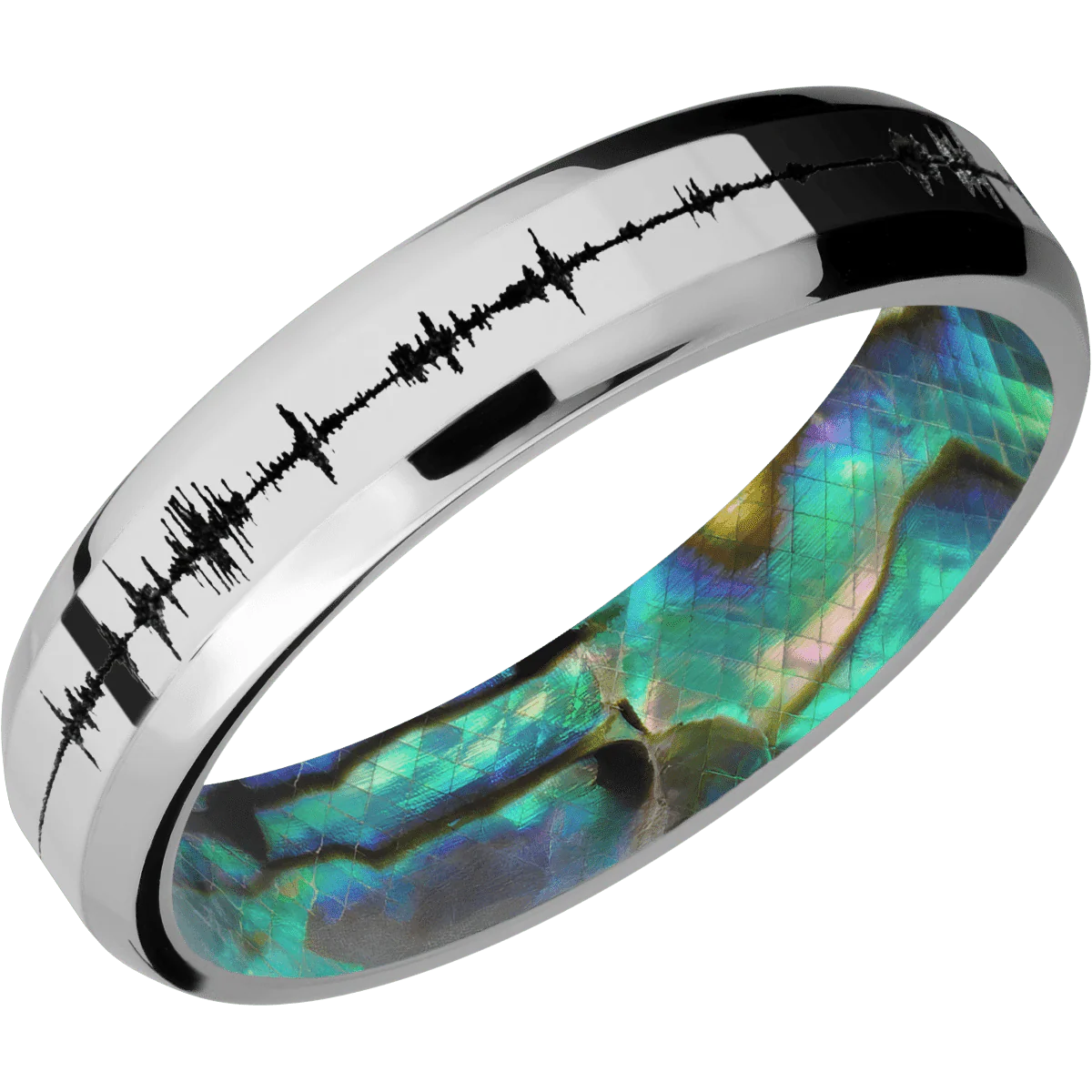 Cobalt Chrome + Polish , Polish Finish + Abalone - Image 2