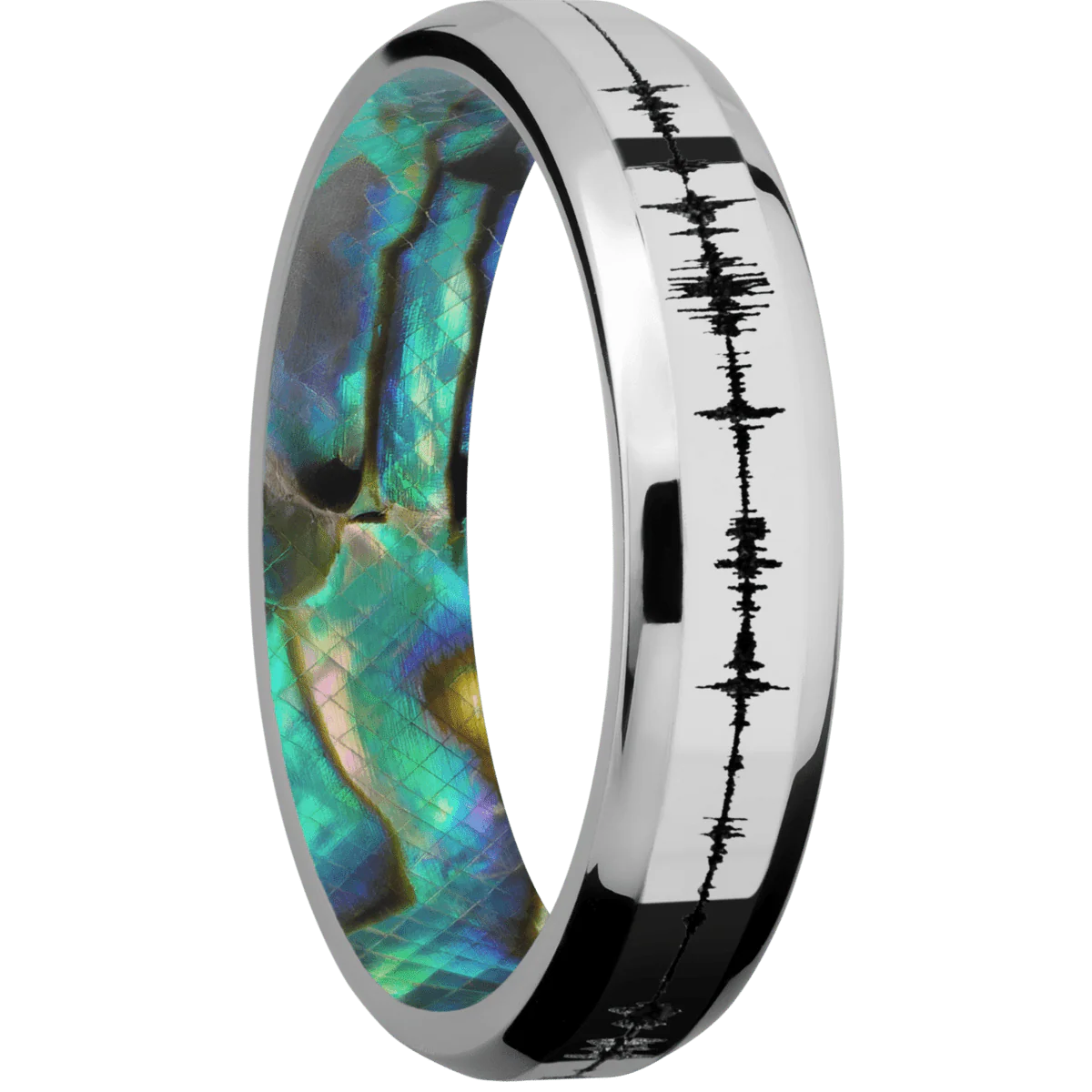 Cobalt Chrome + Polish , Polish Finish + Abalone