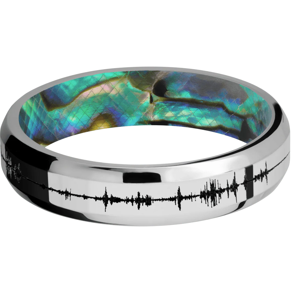 Cobalt Chrome + Polish , Polish Finish + Abalone - Image 3