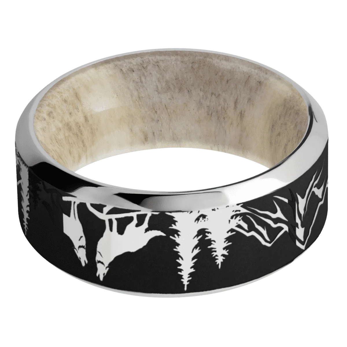 Cobalt Chrome + Polish , Polish Finish + Antler - Image 3