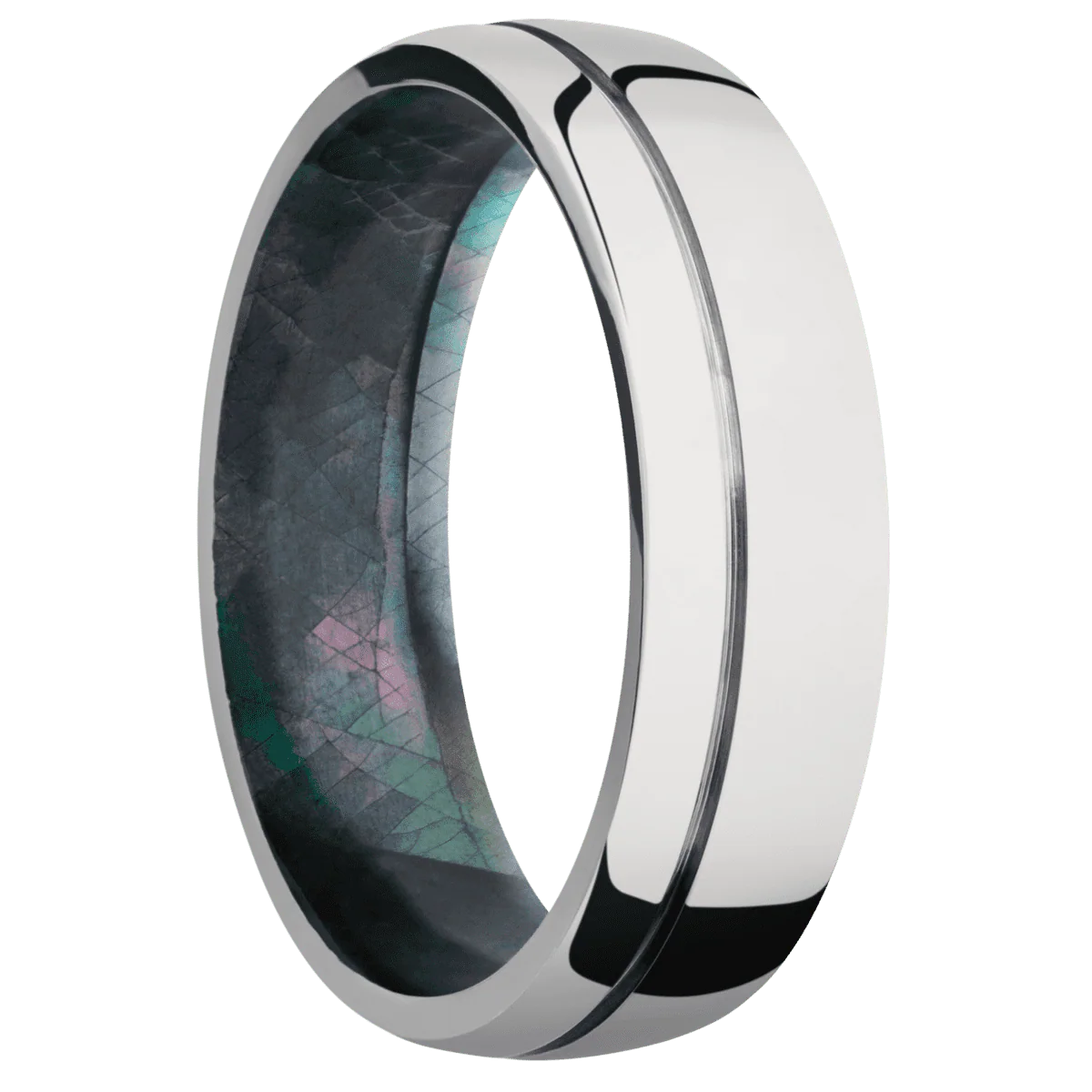 Cobalt Chrome + Polish , Polish Finish + Black Mother of Pearl
