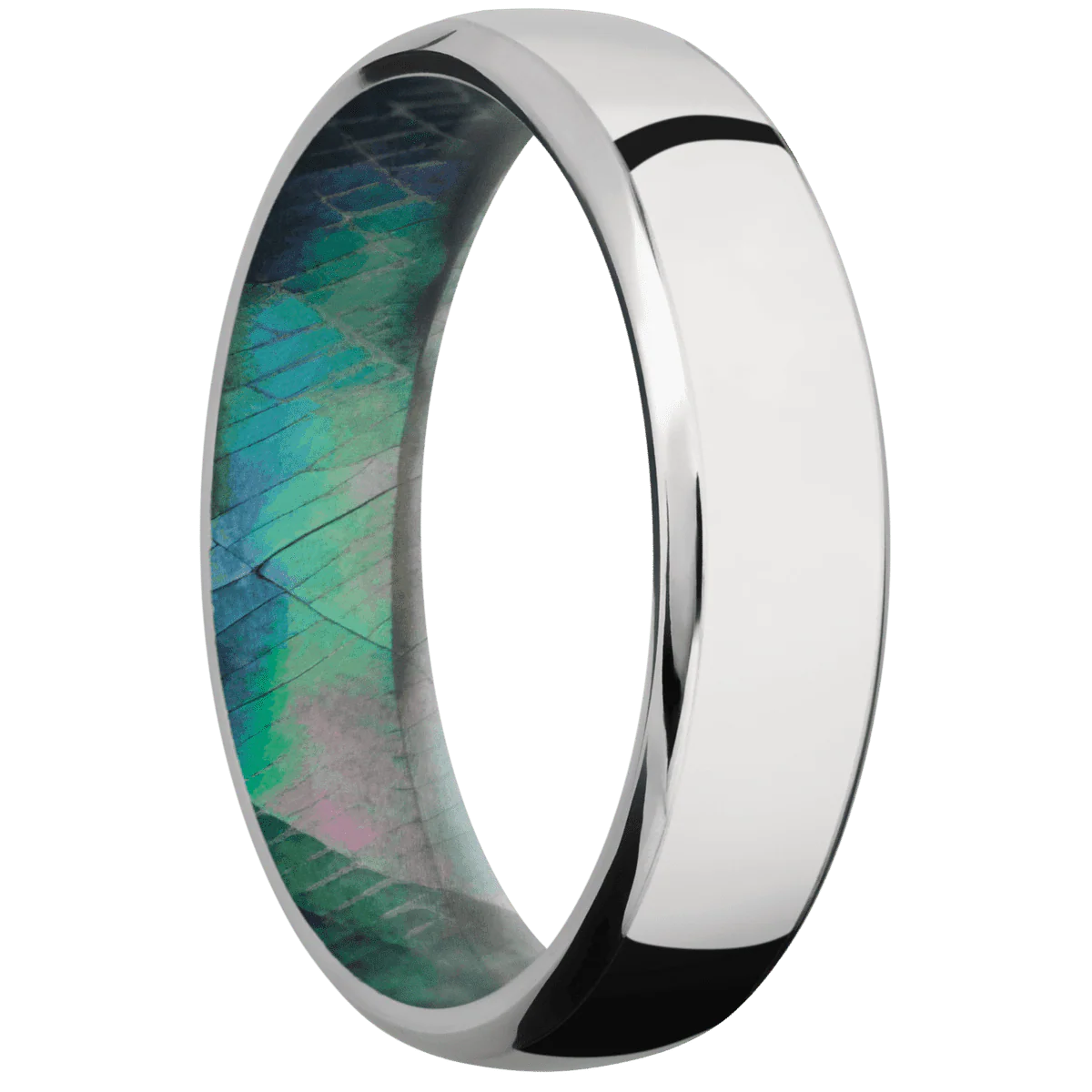 Cobalt Chrome + Polish , Polish Finish + Black Mother of Pearl