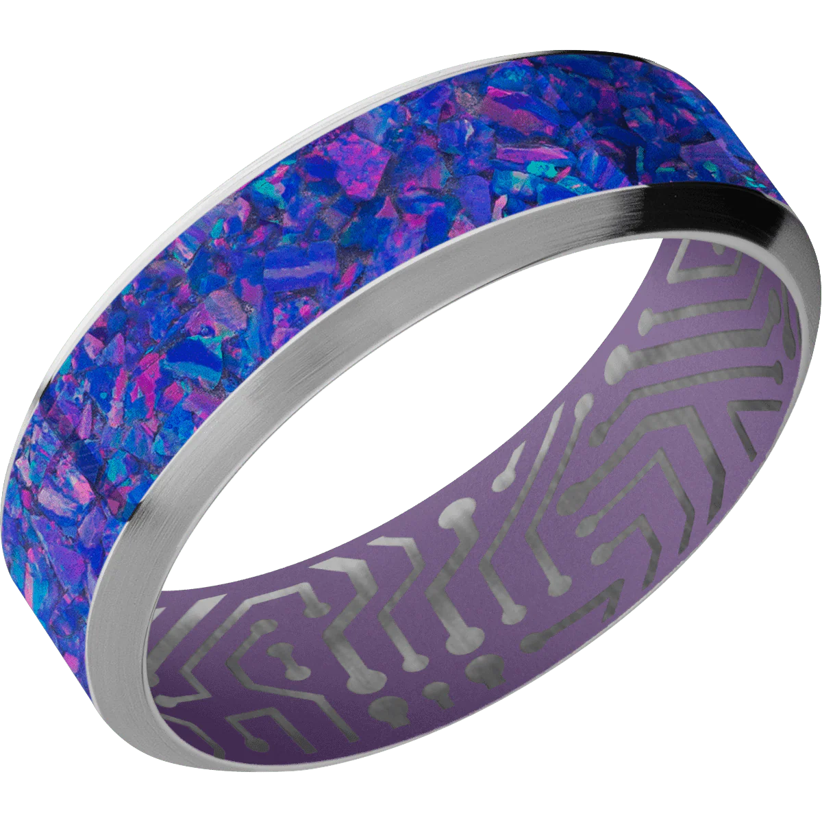 Cobalt Chrome + Polish , Satin Finish + Bright Purple - Image 2