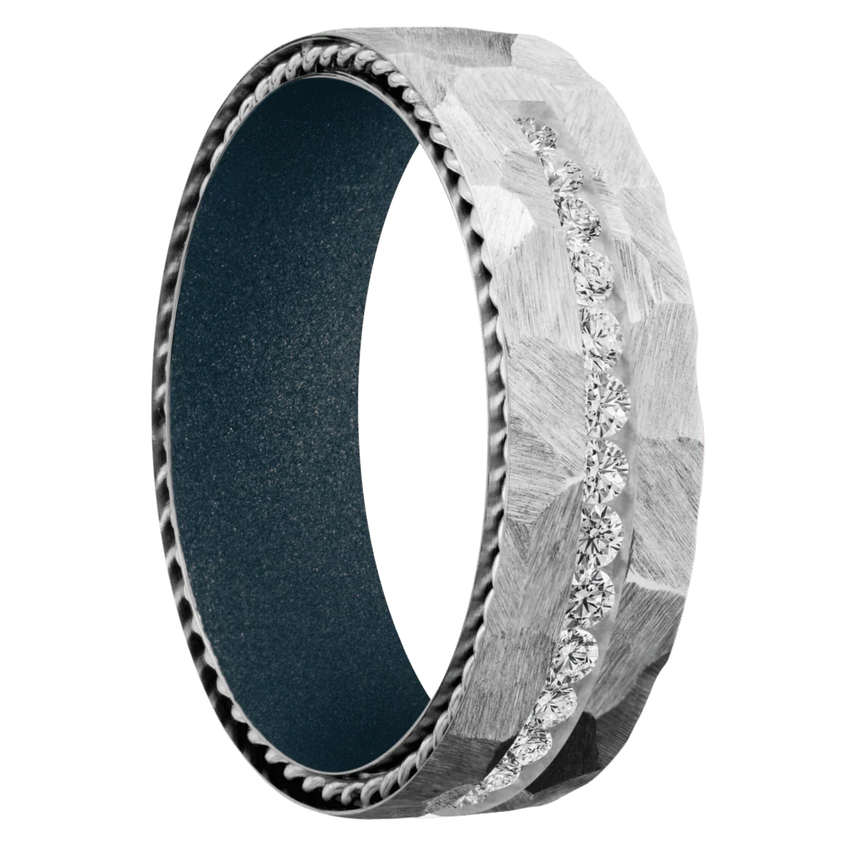 Cobalt Chrome + Rock Finish + Blue Titanium