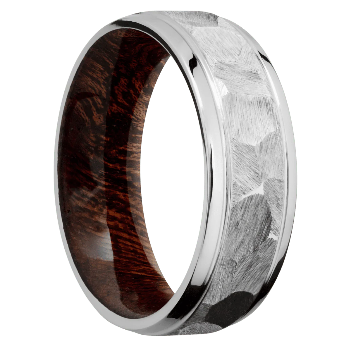 Cobalt Chrome + Rock , Polish Finish + Sapele
